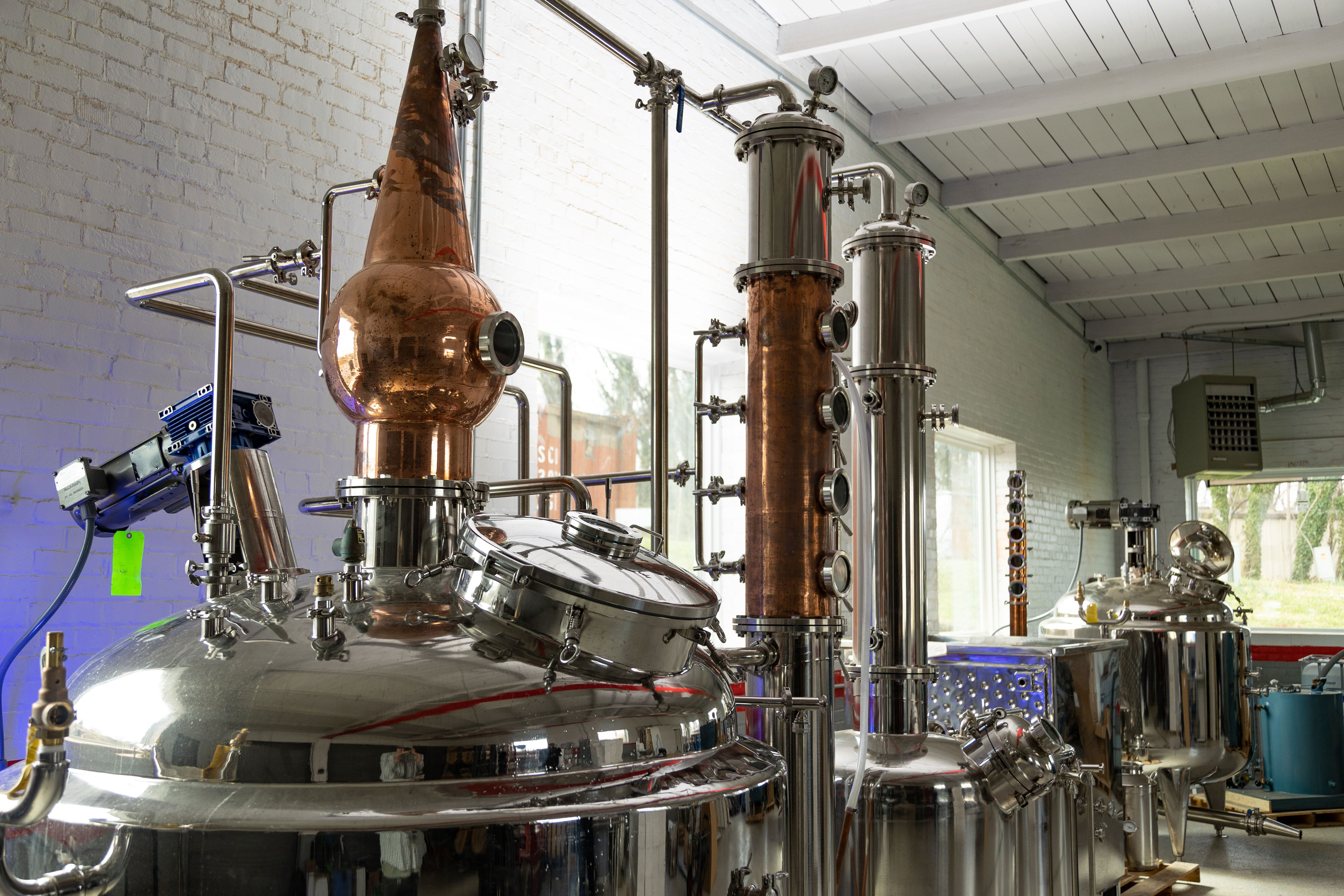Brady's copper and stainless stills